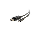 C2G 26902 USB-C to DisplayPort Adapter Cable 4K 30Hz, Black (6 Feet, 1.82