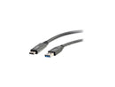 C2G 28832 USB 3.0 USB-C to USB-A Cable M/M, Black (USB IF Certified) (6 Feet,