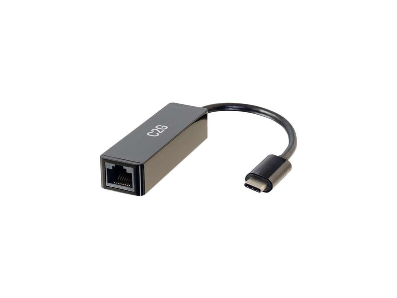C2G 29826 USB-C to Ethernet Network Adapter, Black