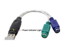 CABLE USB-2PS2| BT-2000  BY RT