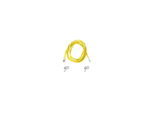 Belkin A3L791-03-YLW 3 ft. Cat 5E Yellow RJ45 CAT5e Patch Cable