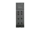 BELKIN BE108200-06 6.0 Feet 8 Outlets 3390 Joules Surge Protector with Telephone