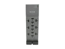BELKIN BE112230-08 8 Feet 12 Outlets 3780 Joules Surge Protector with Telephone