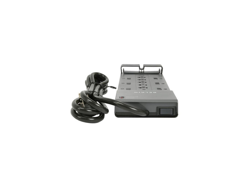 BELKIN BE112230-08 8 Feet 12 Outlets 3780 Joules Surge Protector with Telephone