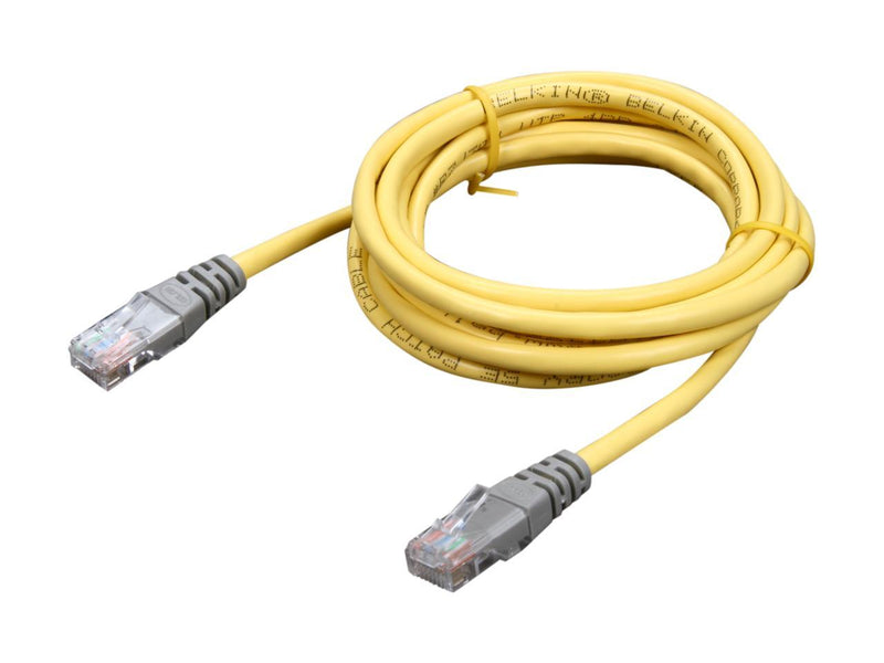 Belkin A3X126-07-YLW-M 7 ft. Cat 5E (Crossover) Yellow Cable