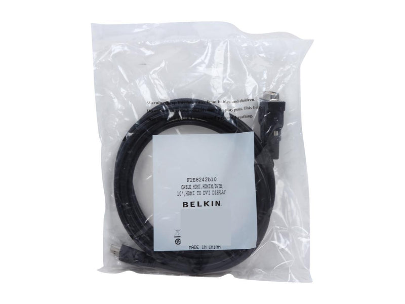 Belkin F2E8242b10 Black Connector on First End: 1 x DVI
Connector on Second End:
