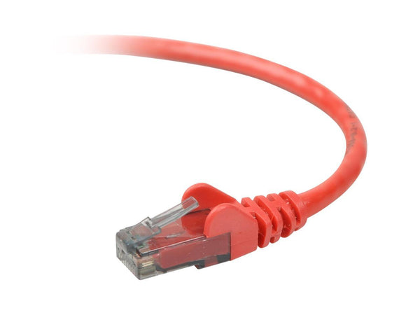 Belkin A3L980b25-RED-S 25 ft. Cat 6 Red Snagless Network Patch Cable