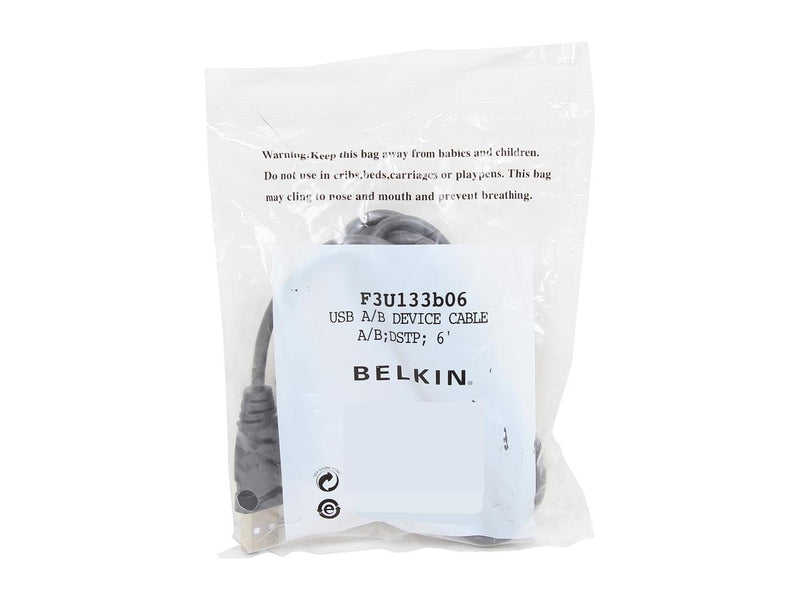 Belkin F3U133b06 Black Hi-Speed USB 2.0 Cable