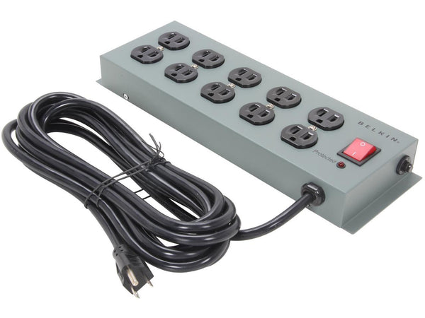 BELKIN F9D1000-15 15 ft. 10 Outlets 885 Joules Metal SurgeMaster