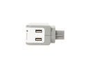 BELKIN BZ103050-TVL Wall Mount 3 Outlets 918 Joules Mini Surge Protector with 2