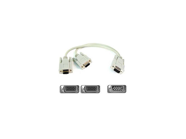 Belkin F3G006-01 1 ft. Pro Series 1 x HD-15 Male to 2 x HD-15 Female Cable