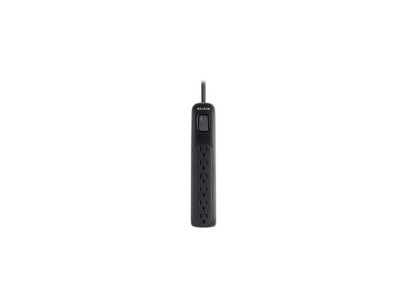 BELKIN BV106000-04-BLK 4ft 6 Outlets 630 j Surge Suppressor