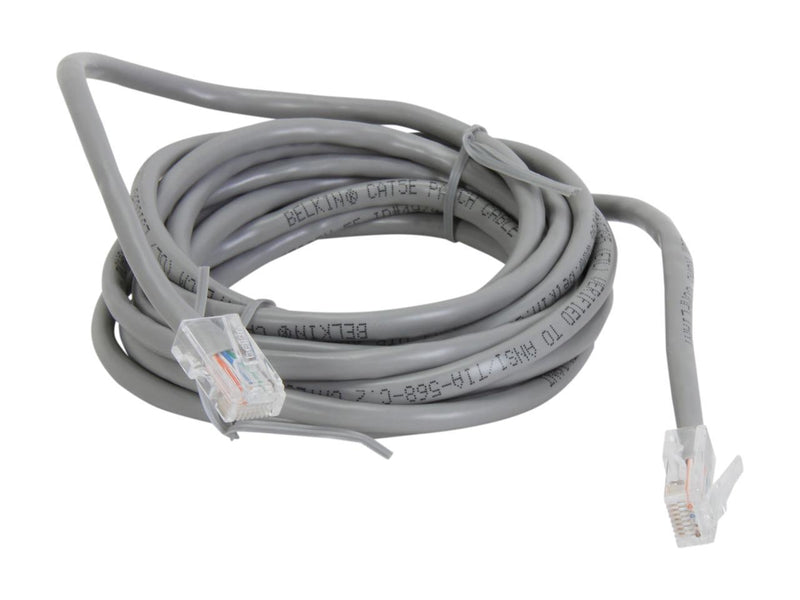 Belkin A3L791B10 10 ft. Cat 5E Gray Patch Cable