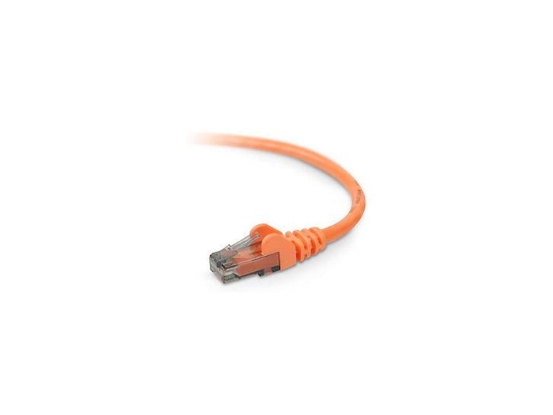 Belkin A3L980-07-ORG-S 7 ft. Cat 6 Orange Snagless Patch Cable CAT6 RJ-45M /