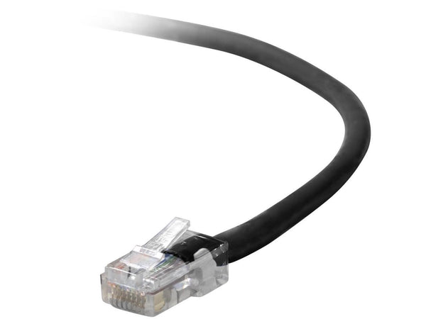 Belkin A3L791-01-BLK 1 ft. Cat 5E Black Patch Cable CAT5e RJ-45M / RJ-45M