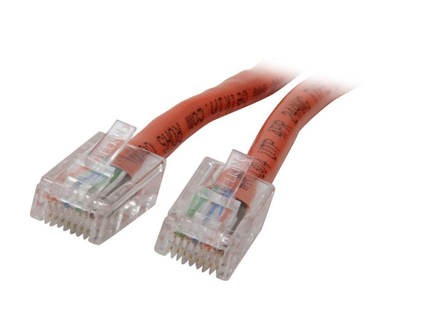 Belkin A3X126-07-ORG 7 ft. Cat 5E Orange Patch Cable CAT5e RJ-45M / RJ-45M