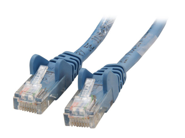 Belkin A3L791-30-BLU-S 30 ft. Cat 5E Blue Patch Cable CAT5e Snagless RJ-45M /