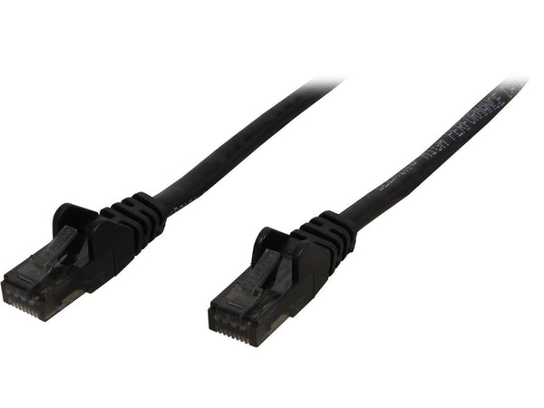 Belkin A3L980b07-BLK-S 7 ft. Cat 6 Black Patch Cable CAT6 Snagless RJ-45M /