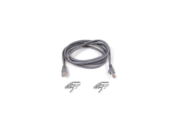 Belkin A3L980b03-S 3 ft. Cat 6 Gray Patch Cable CAT6 Snagless RJ-45M / RJ-45M