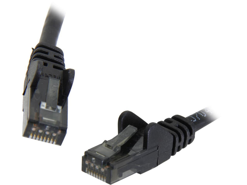 Belkin A3L980B14-BLK-S 14 ft. Cat 6 Black Patch Cable CAT6 Snagless RJ-45M /