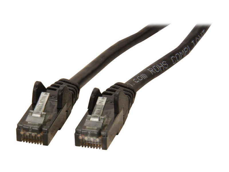 Belkin A3L980-15-BLK-S 15 ft. Cat 6 Black Cat. 6 UTP Patch Cable