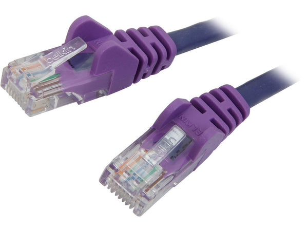 Belkin A3L791-15-PUR-S 15 ft. Cat 5E Purple Patch Cable