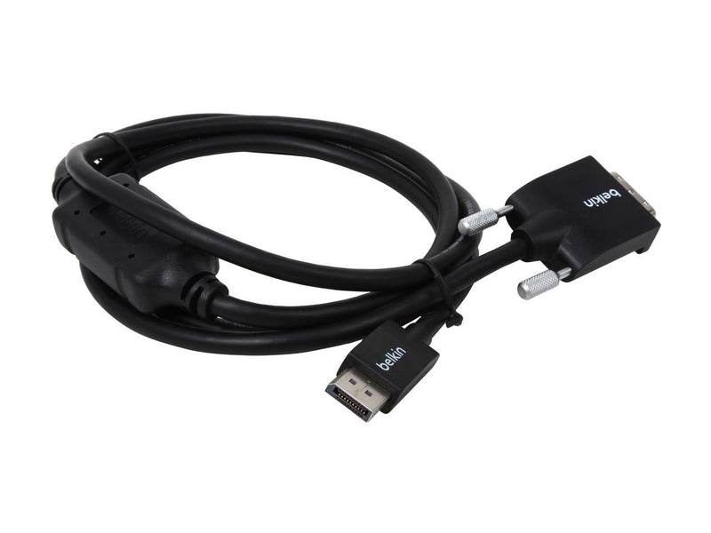 Belkin F2CD002B06-E 6 ft. Black 1 x DisplayPort Male to 1 x DVI-D Male