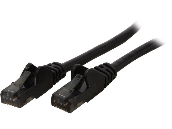 Belkin A3L980-04-BLK-S 4 ft. Cat 6 Black CAT6 UTP RJ45M/RJ45M Snagless Black