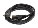 Belkin A3L980-04-BLK-S 4 ft. Cat 6 Black CAT6 UTP RJ45M/RJ45M Snagless Black