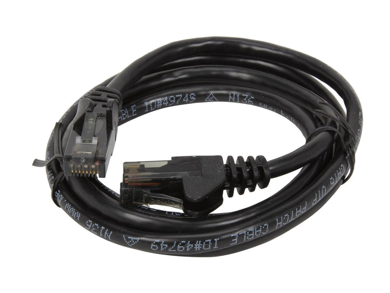 Belkin A3L980-04-BLK-S 4 ft. Cat 6 Black CAT6 UTP RJ45M/RJ45M Snagless Black