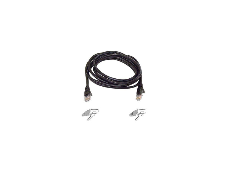 Belkin A3L980B03-BLK-S 3 ft. Cat 6 Black RJ45M/RJ45M Snagless  Patch Cable