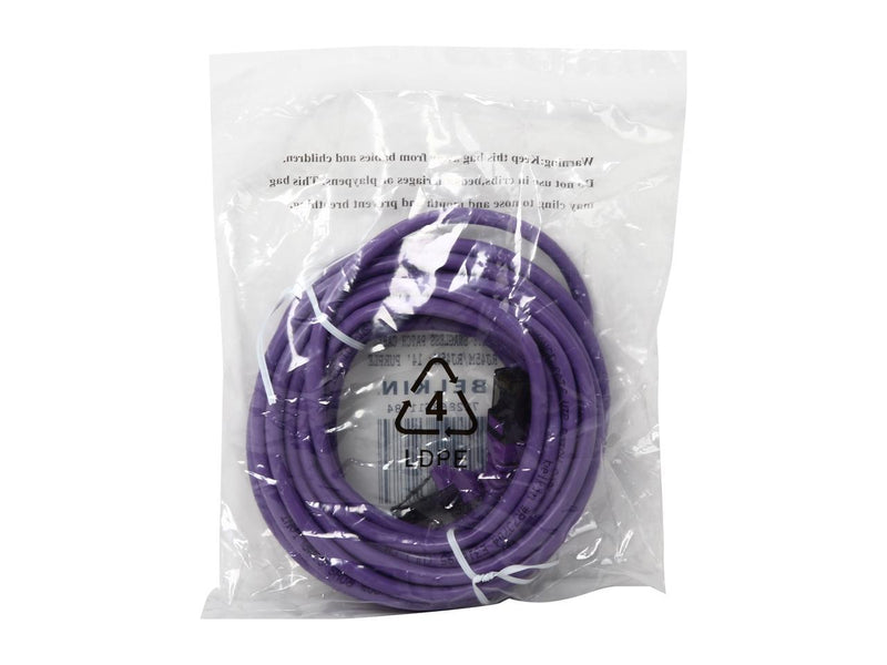 Belkin A3L980-14-PUR-S 14 ft. Cat 6 Purple RJ45M/RJ45M Snagless  Patch Cable