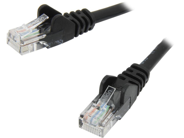 Belkin A3L791-02-BLK-S 2 ft. Cat 5E Black UTP RJ45M/RJ45M Snagless Patch Cable