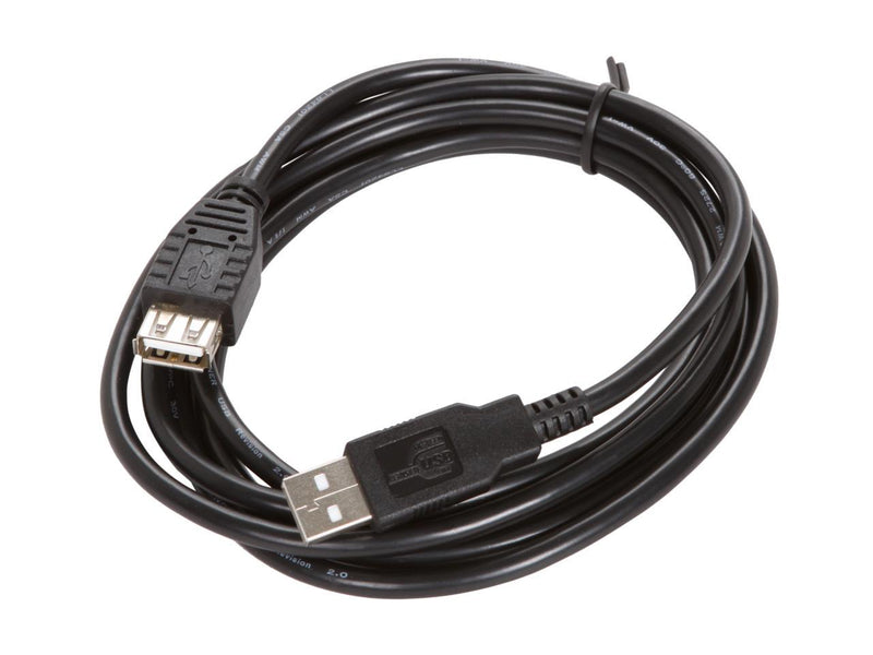 Rosewill RCW-100 - 6-Foot USB 2.0 A Male to A Female Extension Cable, Black