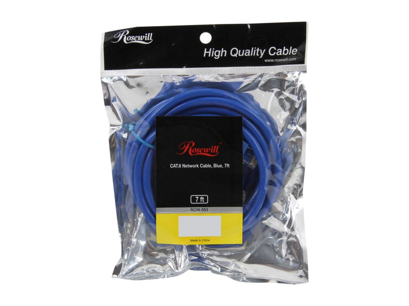 Rosewill RCW-553 - 7-Foot Cat 6 Network Cable - Blue