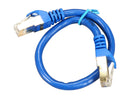 Rosewill RCW-1-CAT7-BL 1 ft. Cat 7 Blue Shielded Twisted Pair (S/STP) Networking