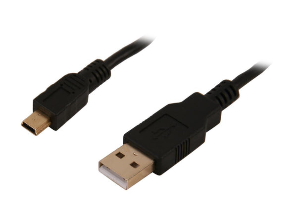 Rosewill 1.5 ft. USB2.0 A Male to Mini B (5-Pin) Male Cable, Gold Plated