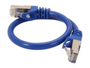 Rosewill RCNC-12009 1 ft. Cat 6A Blue Shielded Cat 6A Screened Shielded Twist