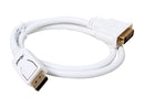 Rosewill RCDC-14005 3 ft. White DisplayPort to DVI 28AWG DisplayPort to DVI