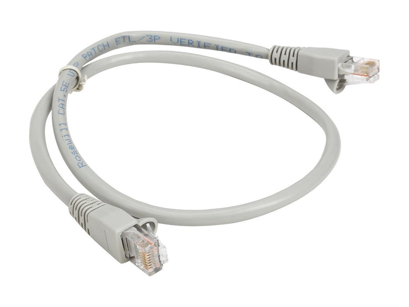 Rosewill RCAT5E-2GY 2 ft. Cat 5E Gray 24AWG, Bare Stranded Copper 350MHZ UTP