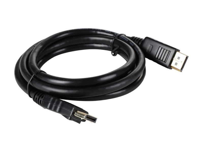 Rosewill RCDC-17002 6 ft. DisplayPort 1.2 Cable, Black, Gold Plated, 4K