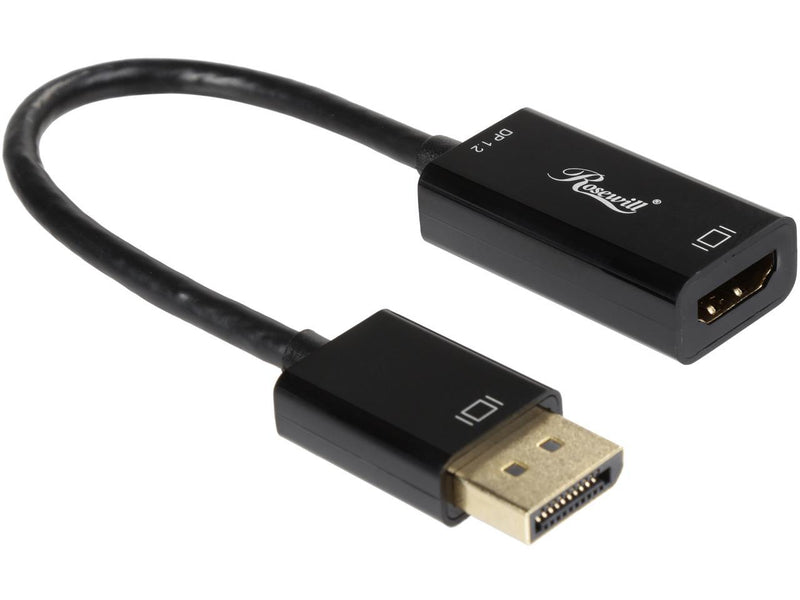 Rosewill RCDC-17006 DisplayPort 1.2 to HDMI Active Converter Adapter, Black,