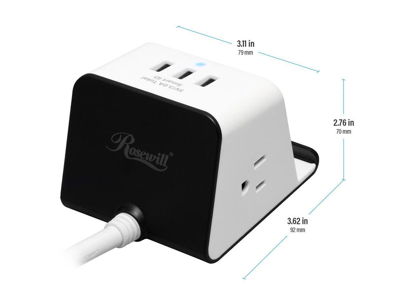Rosewill RHSP-19002 Wireless Charging Station Power Strip Surge Protector