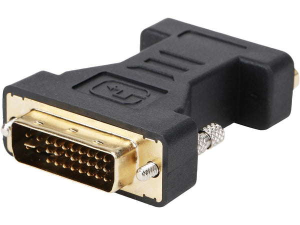 Rosewill EA-AD-DVI2VGA-MF Black Color Dual Link DVI-I(24+5) Male to VGA Female