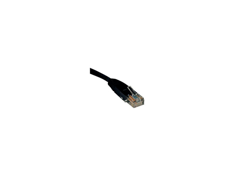 1Ft Cat5e / Cat5  350Mhz Molded Patch Cable Rj45 M/M Black 1Ft