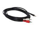 Tripp Lite P314-012 Audio Y Splitter Adapter 3.5MM Plug/2 RCA Plugs Male to Male