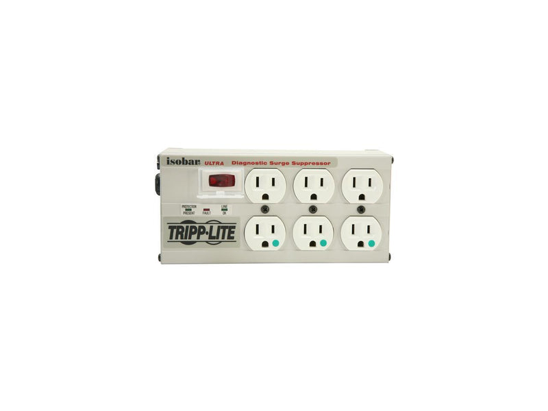 Tripp Lite ISOBAR6ULTRAHG 15ft. Cord 6 Outlets 3330 Joules Surge Suppressors