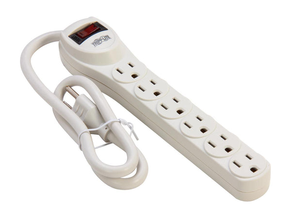 Tripp-Lite TLP602 Protect It 6-Outlet Home Computer Surge Protector, 2'