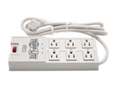 Tripp Lite TR-6 6 ft Cord 6 Outlets 2420 Joules Surge Suppressor