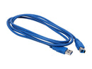 Tripp Lite U322-006 Blue USB 3.0 Super Speed Device Cable(A Male to B Male)
